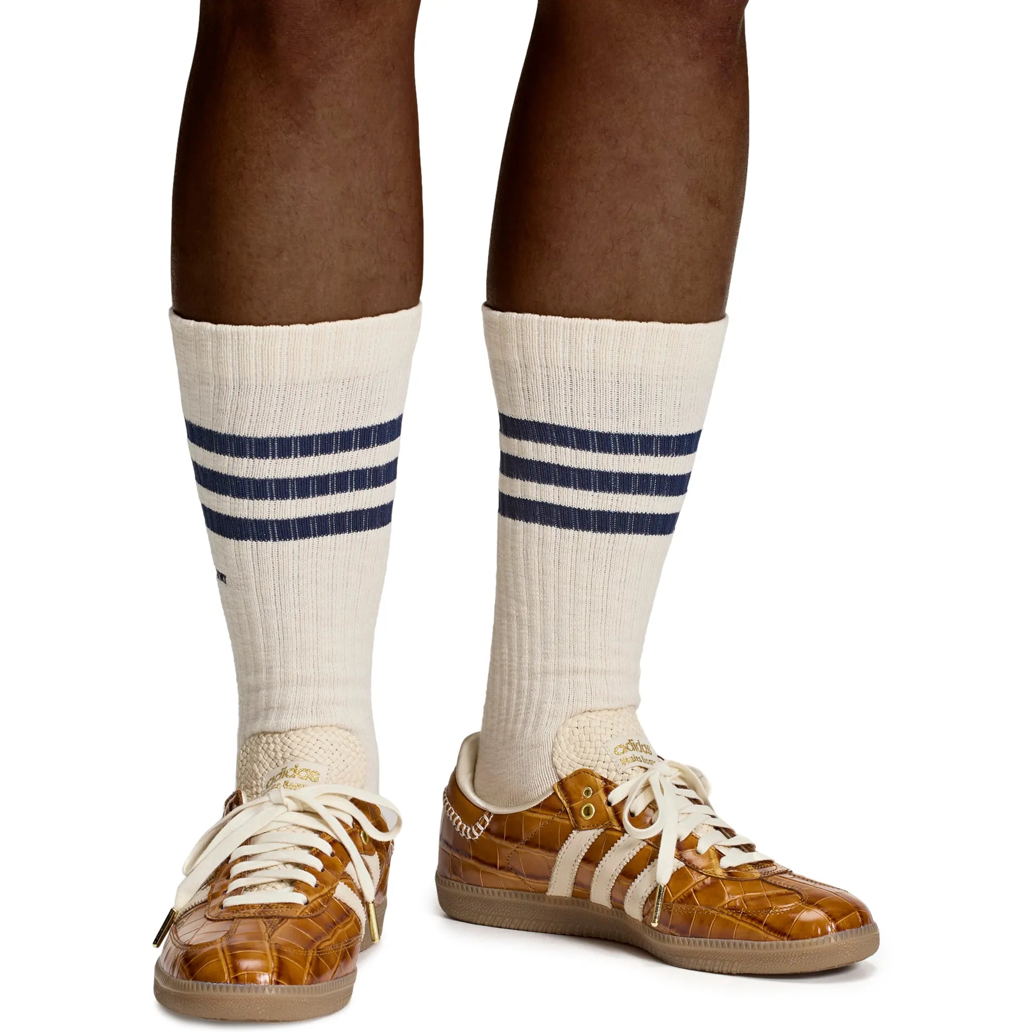 Model view of Adidas Samba Wales Bonner Brown Croc JH9826